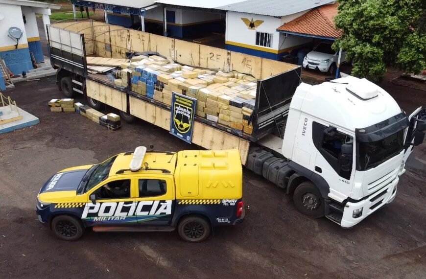 Polícia Militar Rodoviária apreende 19 toneladas de maconha…