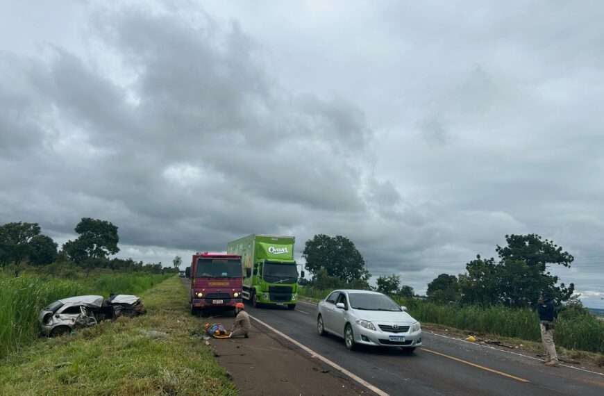 Criança morre em grave acidente na BR-267 em Nova Alvorada do Sul