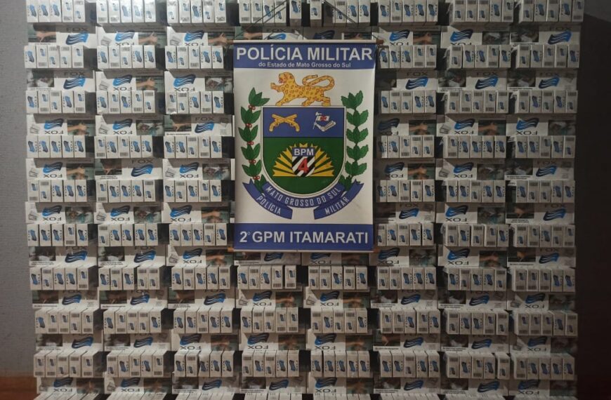 Polícia apreende veículo com 800 pacotes de cigarros contrabandeados em Nova Itamarati