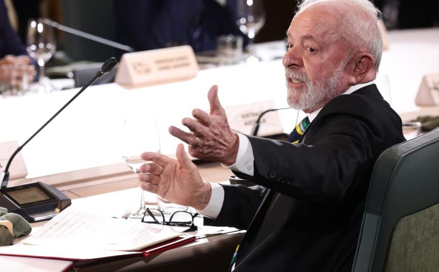 Lula alinha discurso ao de Putin e diz que G7 deixou “vácuo de liderança”