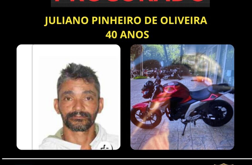 Polícia Civil pede ajuda da população para localizar feminicida em Costa Rica