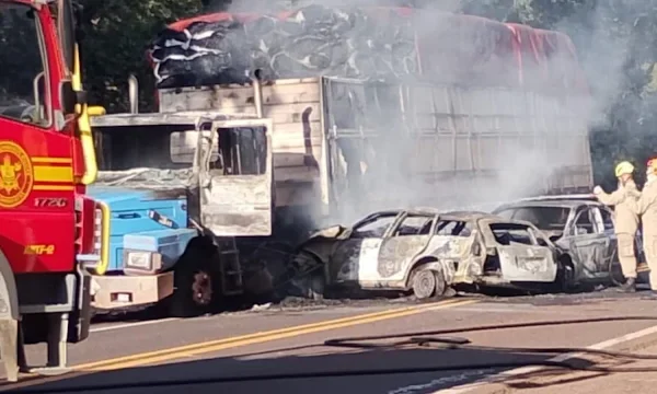 Acidente deixa três mortos carbonizados entre Aquidauana e&hellip;