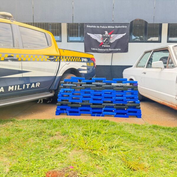 Maconha é apreendida em fundo falso de veículo…