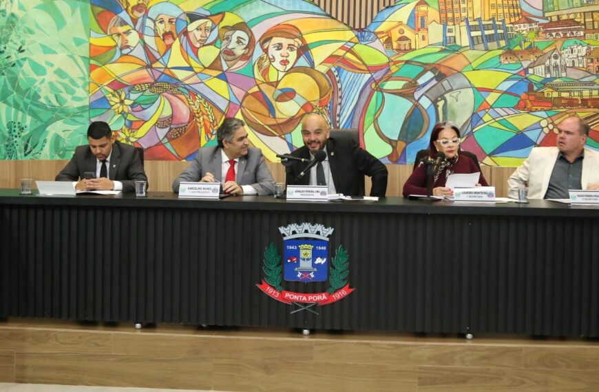 Lei Orçamentária 2026 de Ponta Porã é aprovada pela Câmara