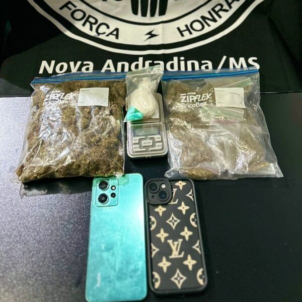 Rapaz é preso com porções de cocaína e&hellip;