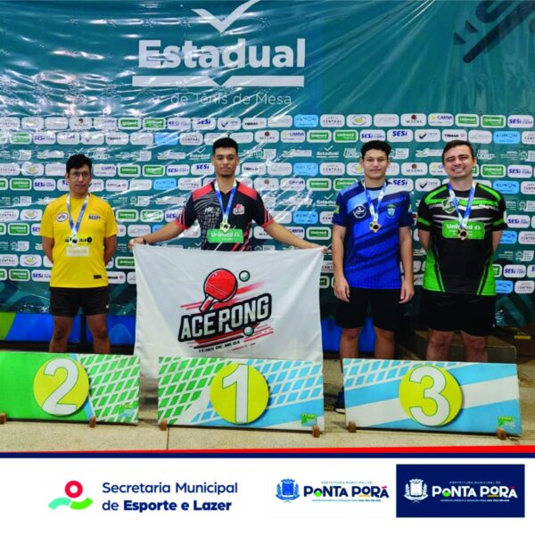 Mesatenistas de Ponta Porã conquistam 1 ouro e…