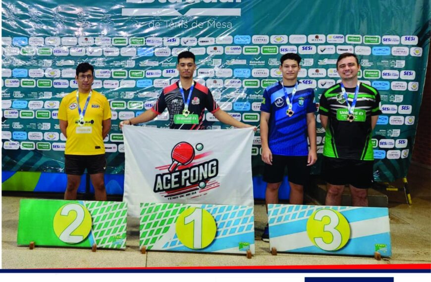 Mesatenistas de Ponta Porã conquistam 1 ouro e 3 medalhas de prata em etapa estadual