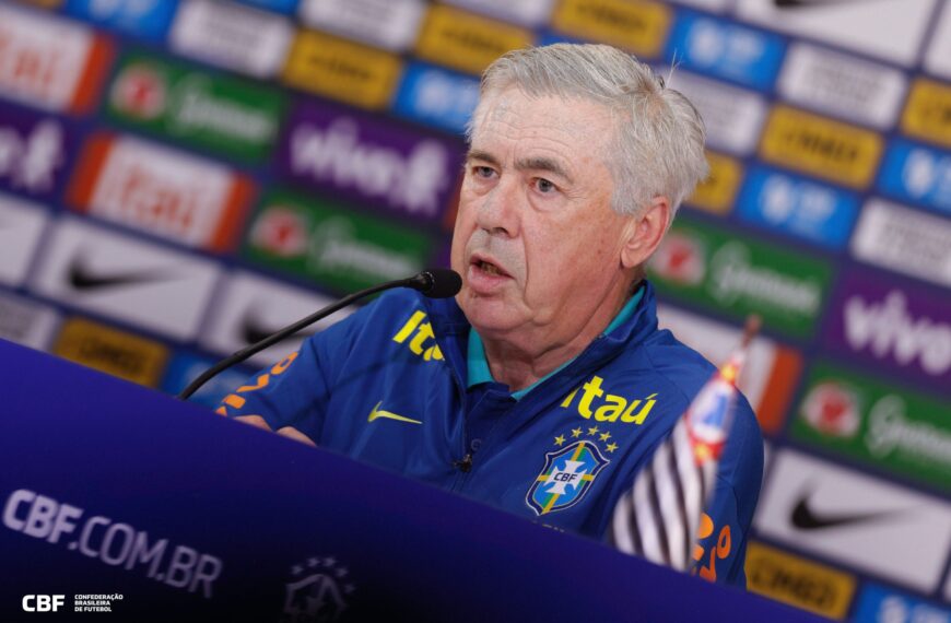 Eliminatórias da Copa: Carlo Ancelotti fará convocação no dia 25 de agosto