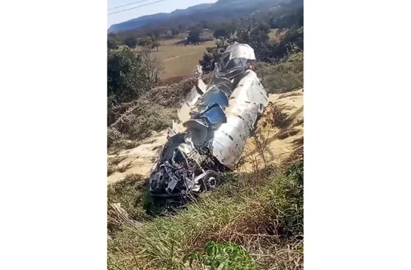 ASSISTA: Motorista morre após caminhão carregado com ração&hellip;