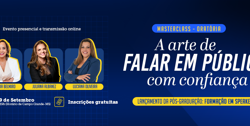 Palestrantes de renome ministram Masterclass…