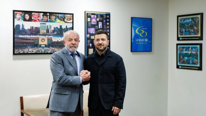 Zelensky e Lula sinalizam aproximação durante encontro na ONU