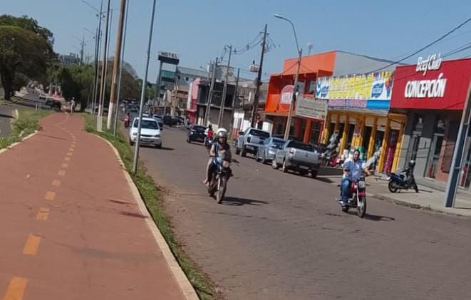 Briga violenta na Linha Internacional é a causa de manchas de sangue em ciclovia