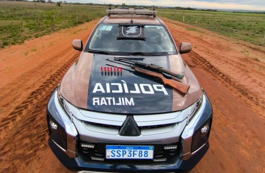 Polícia Militar Rural apreende armas de fogo na zona rural de Coronel Sapucaia