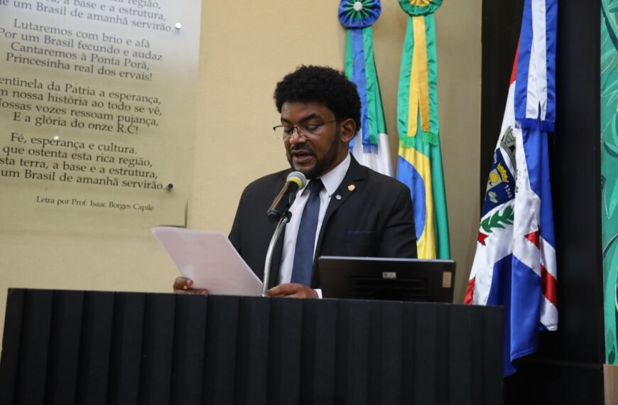 Reinaldo Jalasca pede melhorias na sinalização na região sul de Ponta Porã
