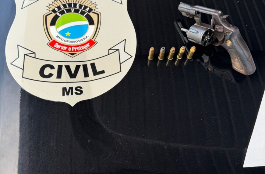 Polícia Civil prende homem em flagrante por posse irregular de arma de fogo