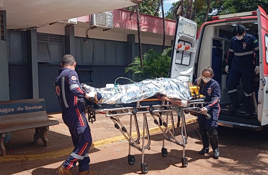 Grave deixa motociclista gravemente ferido em Dourados