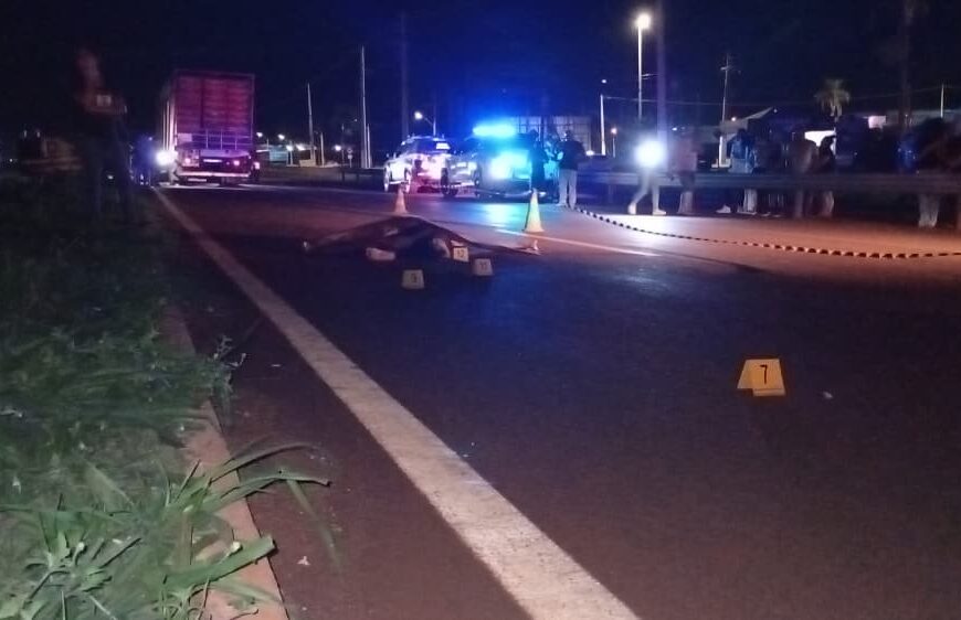 Idoso morre atropelado ao tentar atravessar rodovia em Dourados