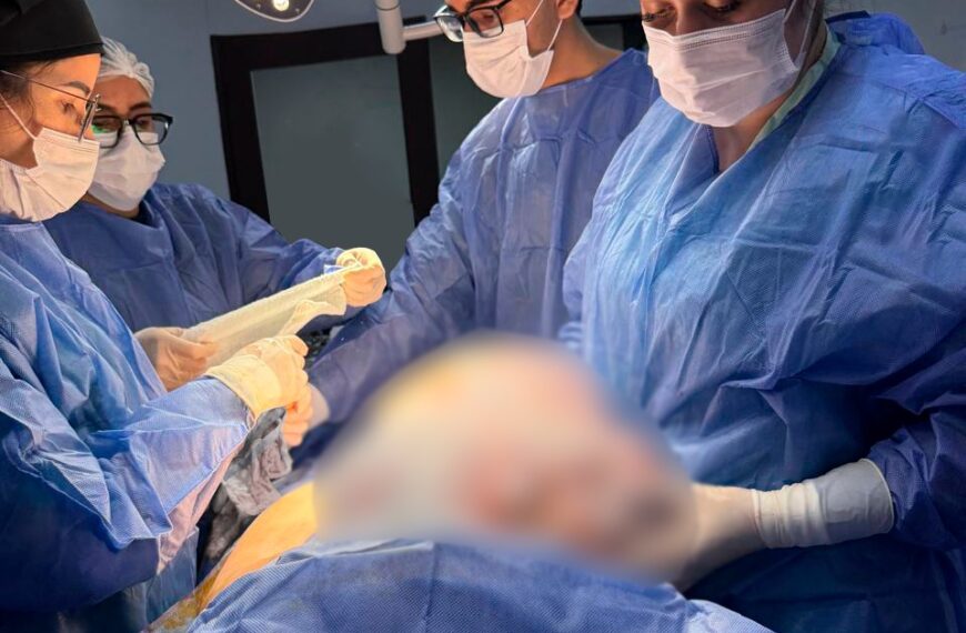 Médicos removem tumor de 11 quilos em cirurgia no Hospital Regional de Pedro Juan