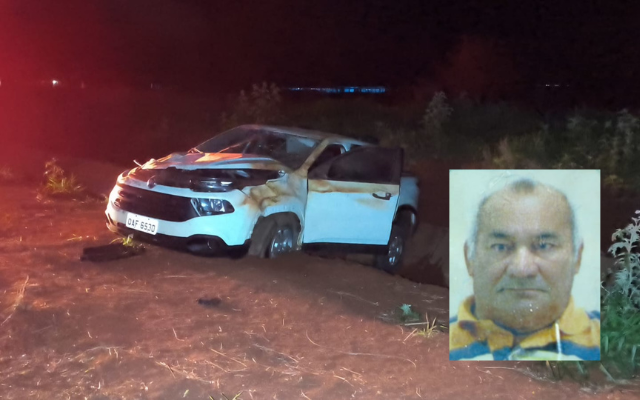 Motorista de 71 anos morre após perder controle do carro em curva entre Lagoa Bonita e Indápolis