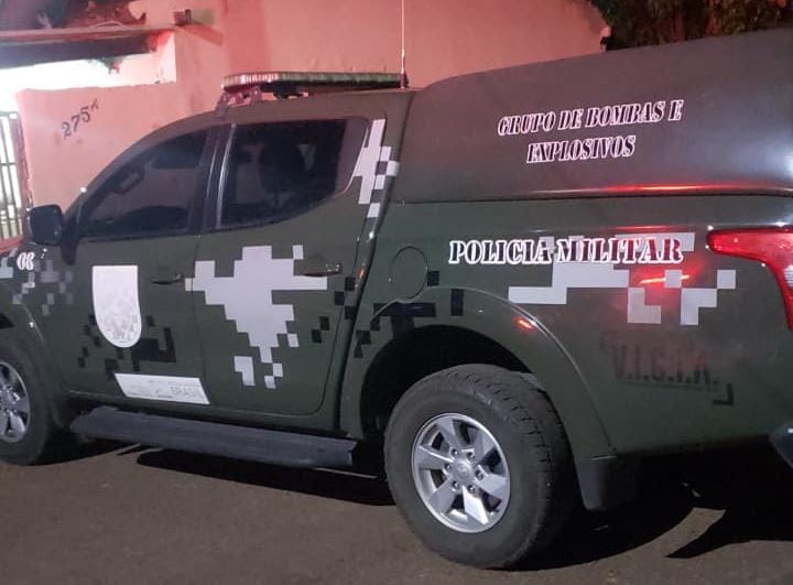 BOPE é acionado para retirar granada em casa com drogas e arma em Ponta Porã