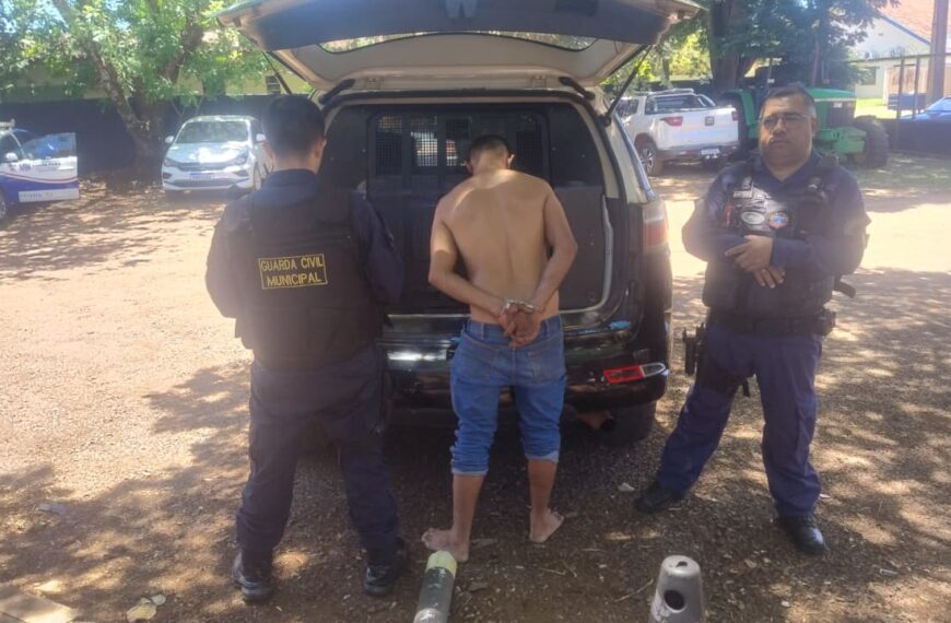 Guarda Civil prende homem com mandado de prisão em aberto em Ponta Porã