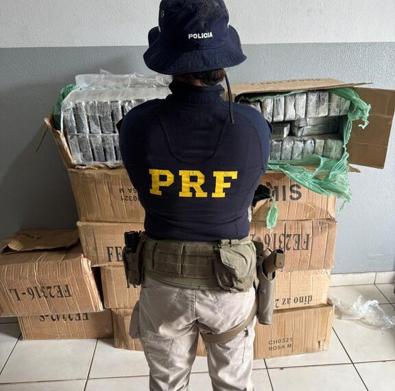 PRF e DENAR apreendem mais de 300 quilos de cocaína na Capital