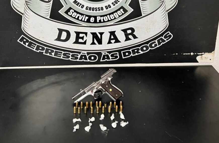 Faccionados que planejavam executar rival são presos com arma, droga e munições