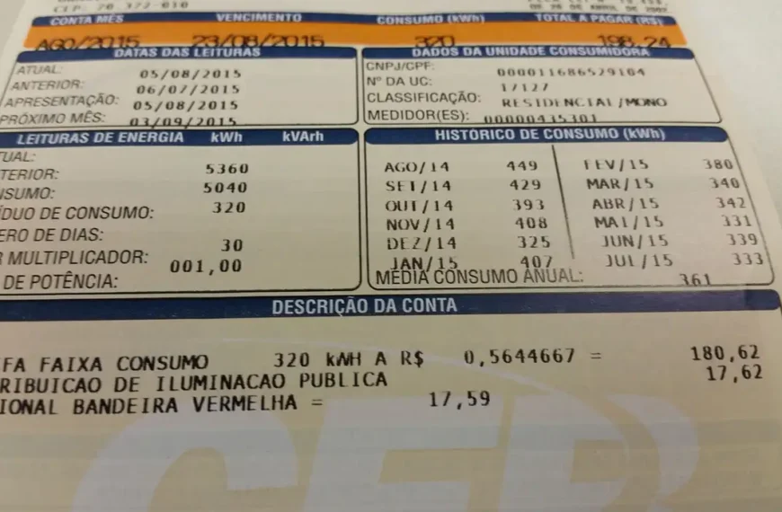 Consumidor pagará menos na conta de luz em janeiro; entenda