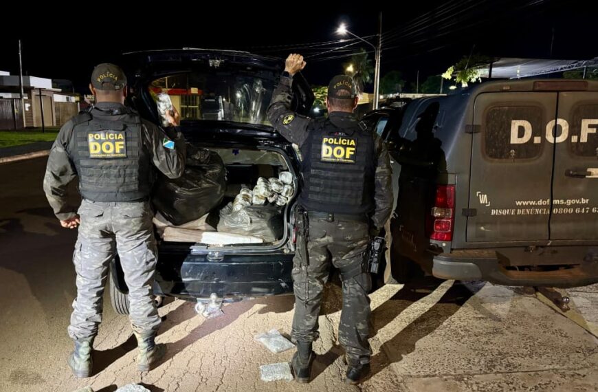 DOF apreende 150 quilos de maconha, haxixe e skunk em Amambai