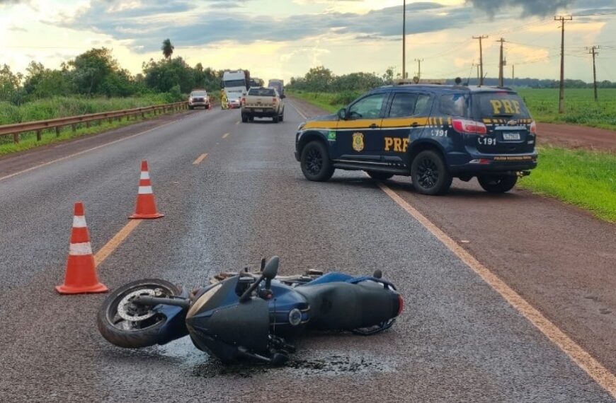 Ao ir visitar o pai, motociclista morre em acidente na BR-163