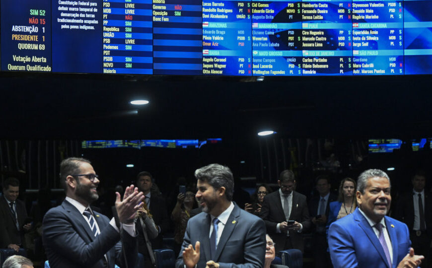 Como cada senador votou na PEC que contraria STF sobre marco temporal