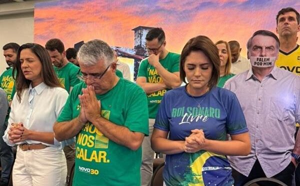 Presidenciáveis, Michelle e Zema lançam Eduardo Girão pré-candidato ao governo no Ceará