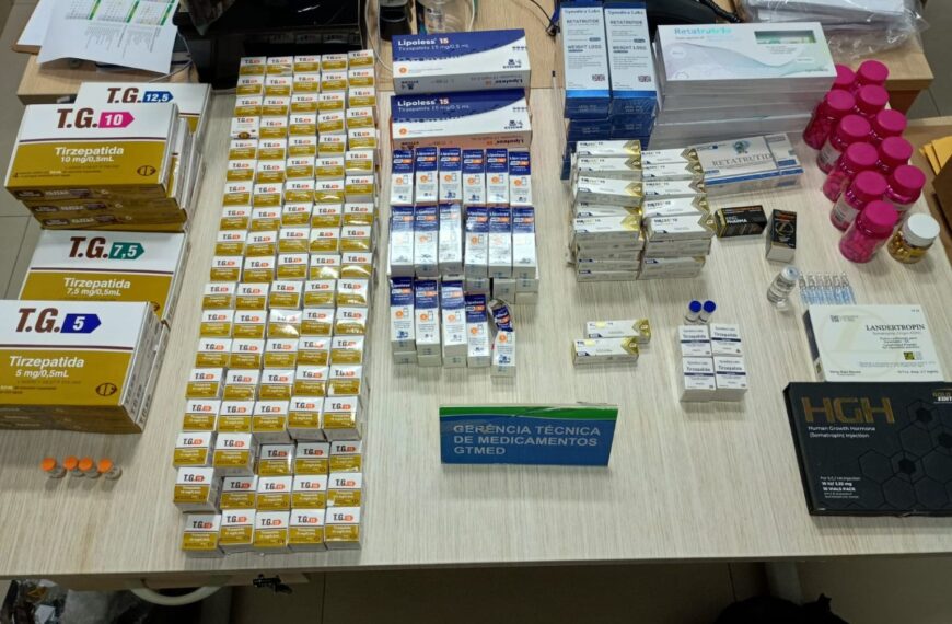 Vigilância Sanitária apreende canetas emagrecedoras e ampolas enviadas pelos Correios