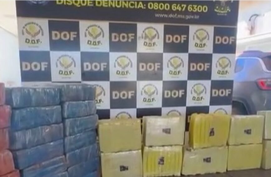 DOF apreende mais de 2 toneladas de maconha em Rio Brilhante