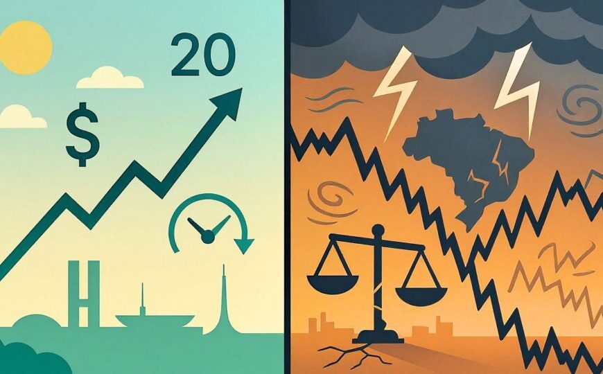 Economia brasileira deve ter dois semestres bem distintos em 2026 – e uma escolha decisiva