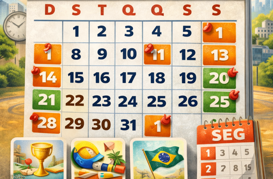 Calendário de feriados de 2026 tem maioria em dias úteis e amplia possibilidade de feriadões