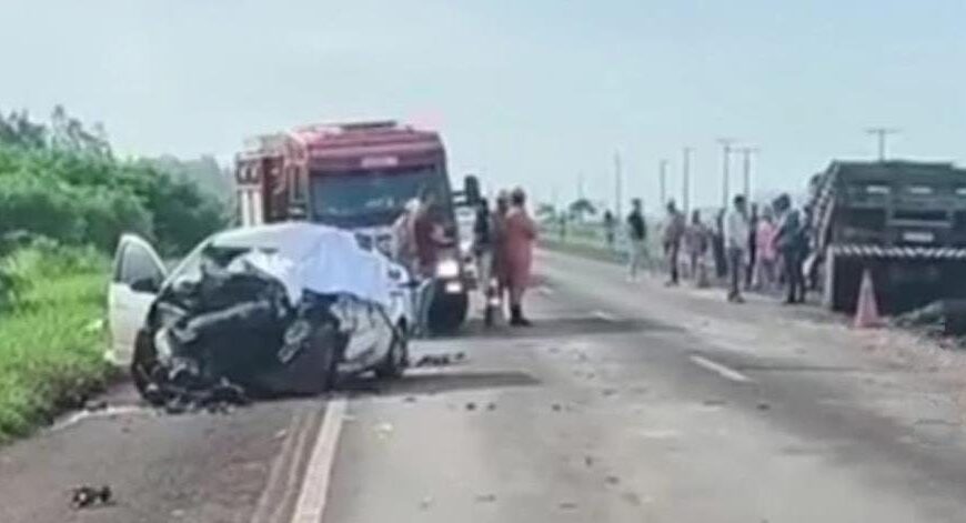 Acidente deixa uma pessoa morta e interdita BR-463 em Ponta Porã