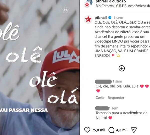 Cármen liberou samba de Lula, mas viu situação&hellip;
