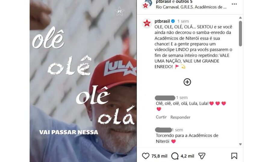 Cármen liberou samba de Lula, mas viu situação “excepcionalíssima” para censurar Brasil Paralelo