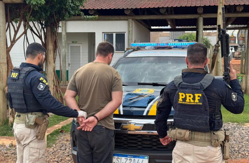 PRF prende caminhoneiro que esfaqueou e matou um em Itaquirai