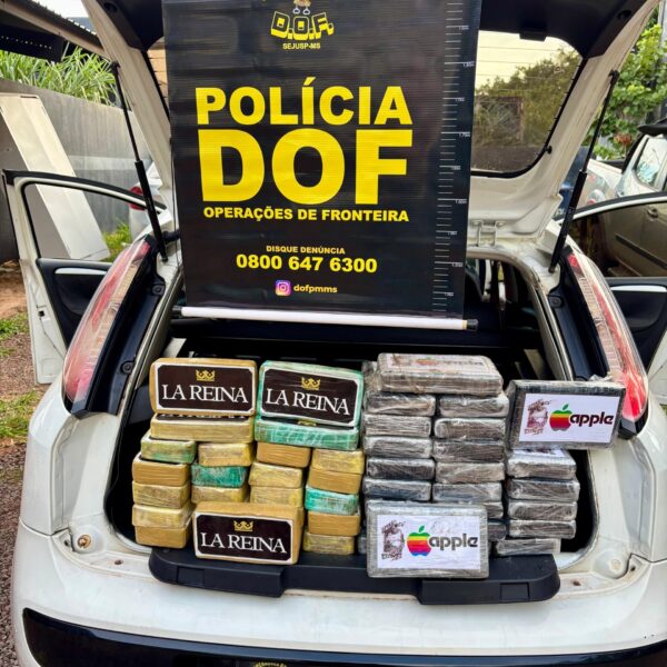 DOF apreende 50 quilos de cocaína em Ponta&hellip;