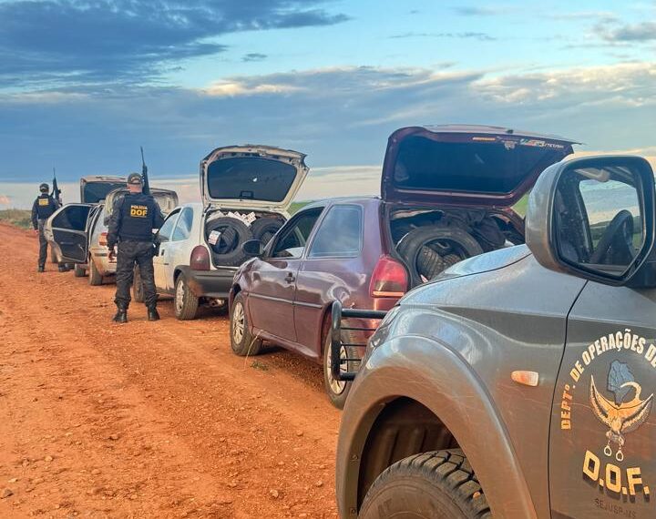 DOF intercepta comboio com drogas, armas e contrabando milionário
