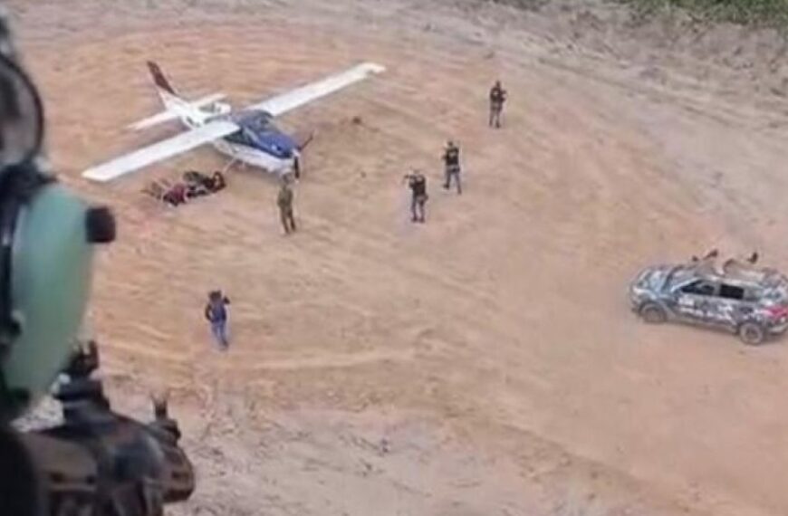 PF intercepta avião prestes a decolar com 450 quilos de cocaína