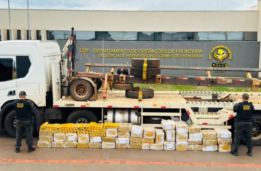 DOF apreende 1,2 tonelada de maconha em cabine&hellip;