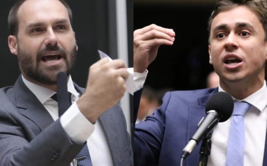 Após trégua, Eduardo Bolsonaro e Nikolas Ferreira voltam a trocar farpas