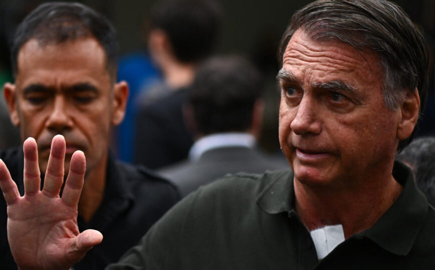 Michelle relata que Bolsonaro não consegue se alimentar sozinho após cirurgia