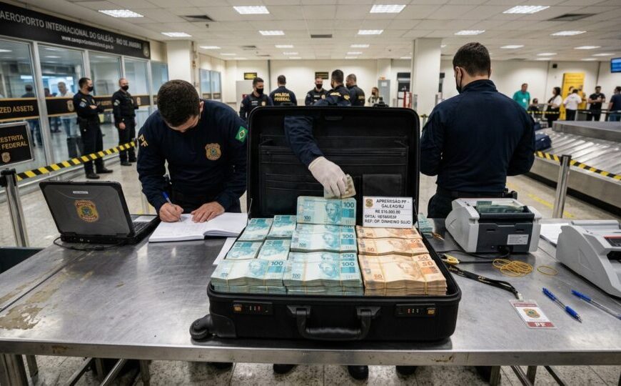 Advogada tenta embarcar com R$ 510 mil em espécie e dinheiro é apreendido pela PF em SP