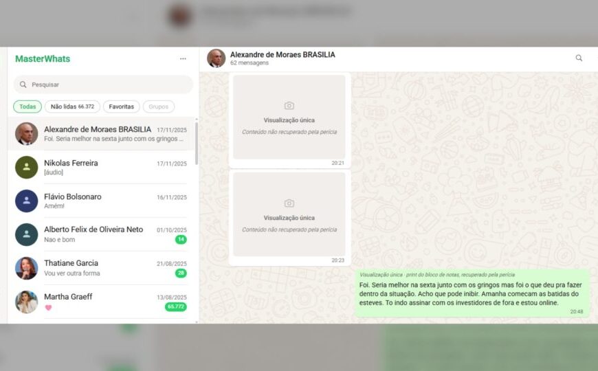 Juiz eleitoral autoriza reativação do site MasterWhats após desistência do PT
