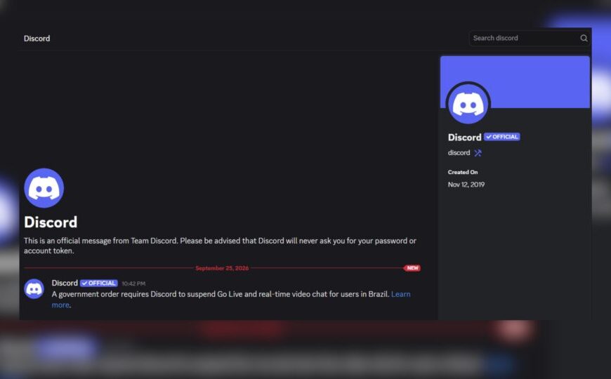 ANPD mantém suspensão das lives do Discord e cobra provas de bloqueio