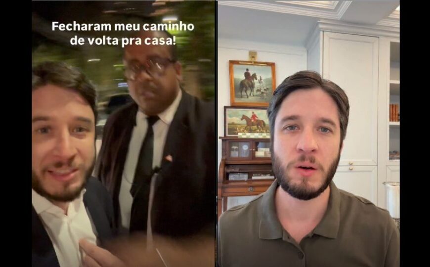 Casamento de filho de Moraes tem forte esquema de segurança em SP e empresário reclama de agressão